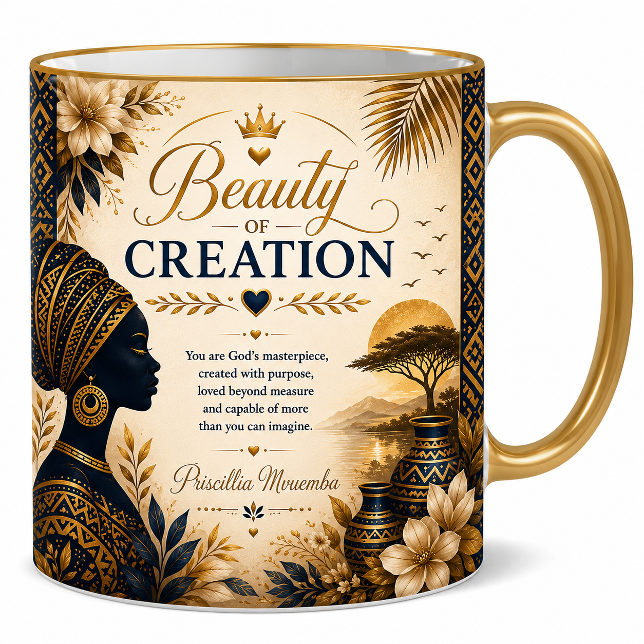 african beauty mug